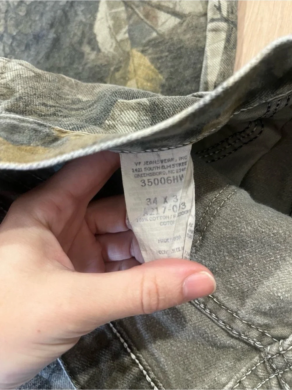 Wrangler men’s camo